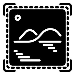 Image icon, glyph icon style