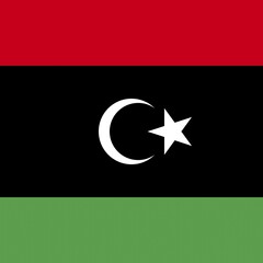 Official national flag of Libya
