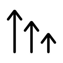 
Illustration showing a black arrow (pointer) icon on a white background