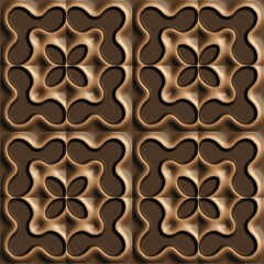 3D effect seamless background, wallpaper decoration leather pattern