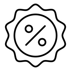 Badge line icon