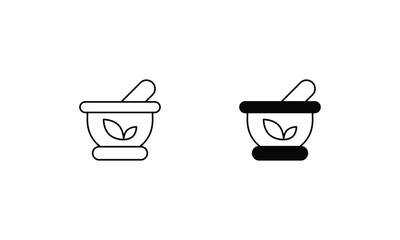Herbal Medicine icon design stock illustration
