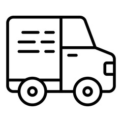 Delivery Truck line icon