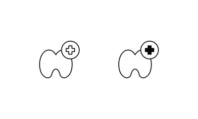 Teeth icon design stock illustration