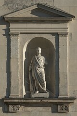 Fototapeta premium Sculpture of Donatello, Italian sculptor, 1386-1466, Glyptothek, Königsplatz, Munich, Bavaria, Upper Bavaria, Germany, Europe