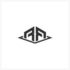 logo letter R geometric simple