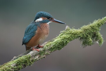 Kingfisher (Alcedo atthis), Emsland, Lower Saxony, Germany, Europe