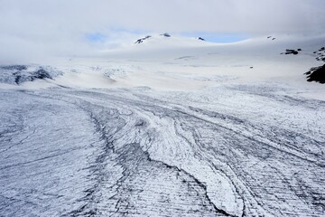 Obraz premium Glacier Vatnajökull, Aerial View, Iceland, Europe