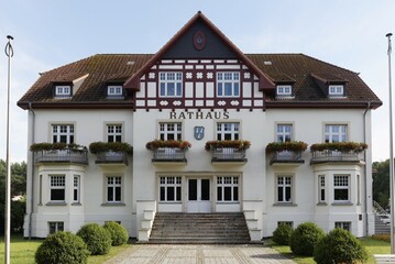 City Hall, Baltic resort Kühlungsborn, Mecklenburg-Western Pomerania, Germany, Europe