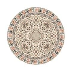 Circular pattern in traditional Palestinian style, vector design element