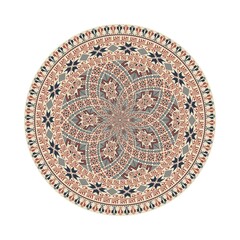 Circular pattern in traditional Palestinian style, vector design element