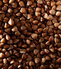 A close up of brown rice grains