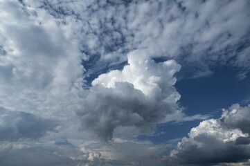 Obraz premium Cloud formations, Bavaria, Germany, Europe