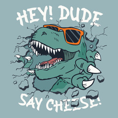 cartoon dinosaur vector illustration