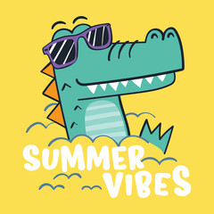 cartoon dinosaur vector illustration