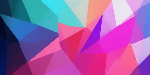 Colorful background with a pink triangle