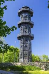 König-Friedrich-August-Tower on the Löbauer Berg, Löbau, Saxony, Germany, Europe