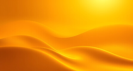 Sunset gold yellow abstract background. Gradient blend. Flowing waves. Rough dusty texture. Brushed matte finish. Warm glow. Light rays. Polished brass effect.