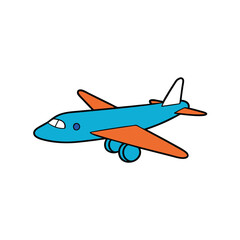 airplane isolated on white