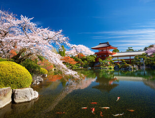 Generated image  春の日本庭園