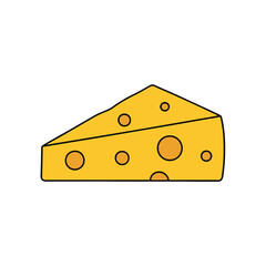 cheese on a white background