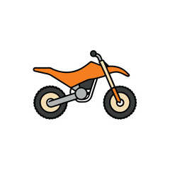 Fototapeta premium motorcycle on a white background