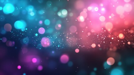 A Luminous Background with Neon Turquoise and Bright Shapes