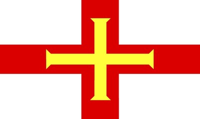 Obraz premium Flag of Guernsey