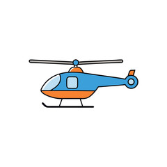 helicopter vector icon
