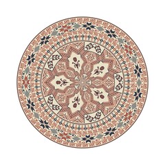 Circular pattern in traditional Palestinian style, vector design element