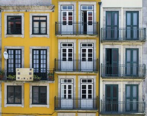 Typical house facade, Porto, Portugal, Europe