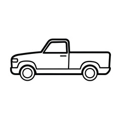 truck isolated on white