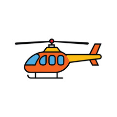 helicopter vector illustration