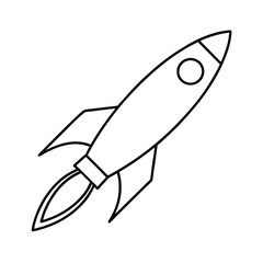 rocket isolated on white background
