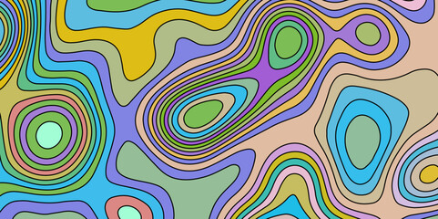 Trending modern abstract paper cut out background texture design. For web, wall paper, brochure and other pattern designs. colorful wavy lines form a mesmerizing pattern ideal for a background.