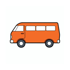 bus isolated on white