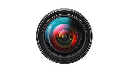Camera Lens Symbol on a Transparent Background