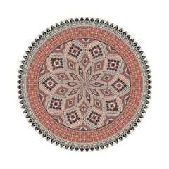 Circular pattern in traditional Palestinian style, vector design element