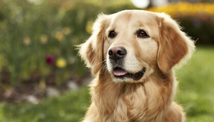 Obraz premium Pets, Dog, Golden Retriever, AI-generated, AI generated