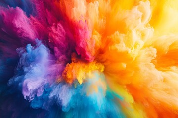 Fototapeta premium Exploring the Vibrant Spectrum of Color and Emotion in Abstract Artistry