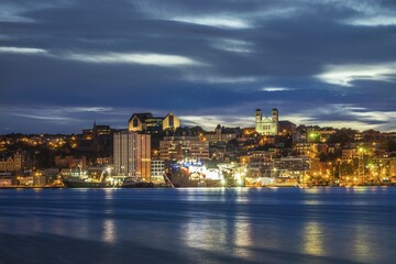 Cityscape at the evening, St. John’s , Newfoundland, Canada, North America
