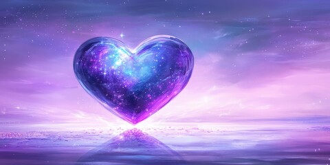 Celestial Heart A Stunning Depiction Cosmic Love Serenity