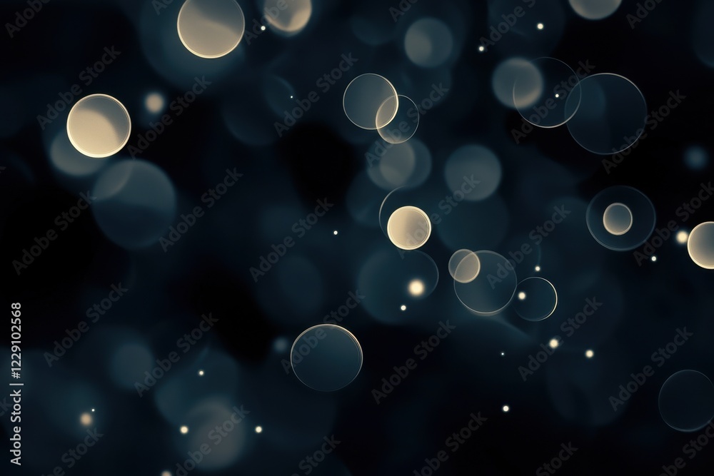 Poster elegant dark black abstract circles graphic design with motion effect for modern backgrounds, dark b