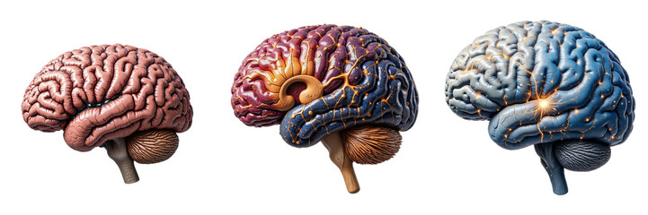Anatomical Models of Human Brain with Detailed Structures and Activity Indicators