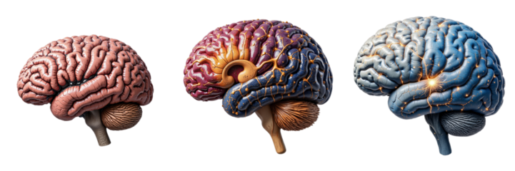 Anatomical Models of Human Brain with Detailed Structures and Activity Indicators