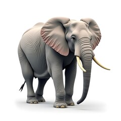 Fototapeta premium elephant isolated on white
