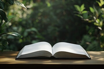 Sharp Picture of an Open Book Sitting on Top of a Table
