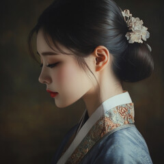 한복을 입은 여인