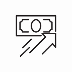 Fast money transfer payment icon vector sign