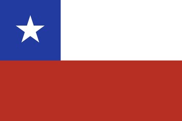 Flag of Chile, Vector illustration
